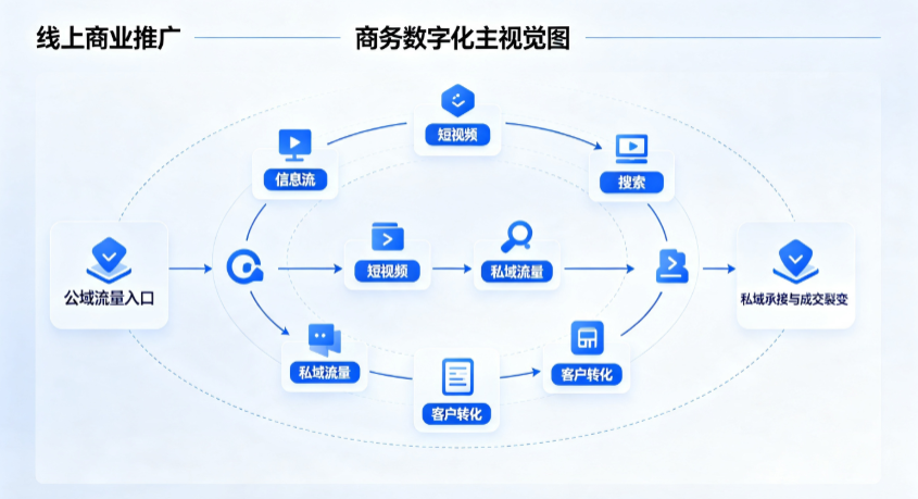绍兴县线上商业推广怎么做？全域流量闭环搭建与低成本转化实战指南